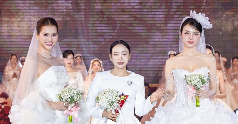 Á hậu Hương Ly, á hậu Hạnh Nguyên đẹp rạng rỡ khi diện váy cưới tại “Vietnam Iconic Runway”